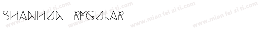 shanhun regular字体转换